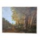 Tableau huile sur toile Paysage de foret 61 x 47