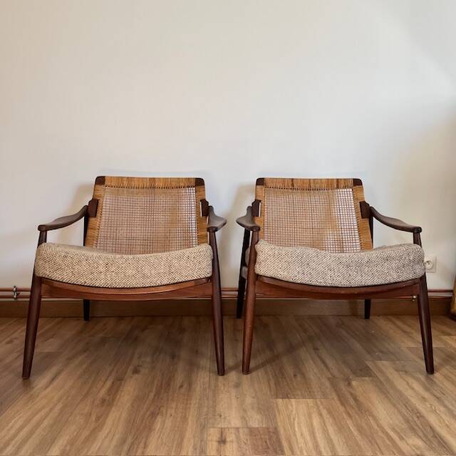 Pair of armchairs by Hartmut Lohmeyer, Wilkhahn, Germany 1960