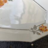 Art deco service dish in porcelain signed Lourioux foecy old