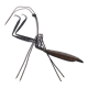 Sculpture of a religious mantis in wrought iron, 50s
