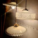 Art deco waterfall pendant light