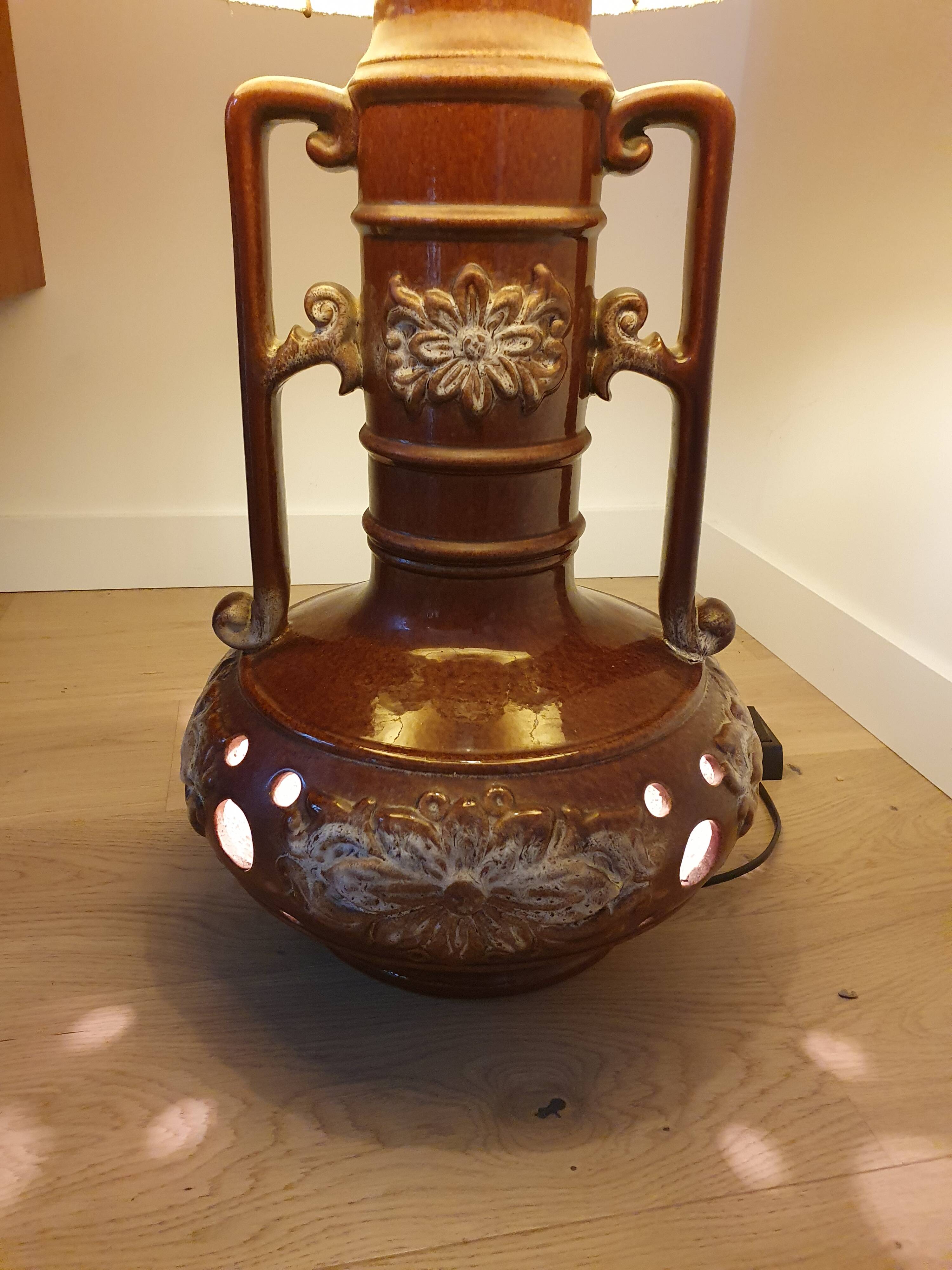 70's ceramic floor lamp