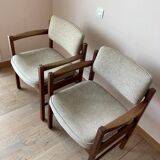Set of 2 Jens Risom armchairs