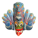 Traditional Peacock mask in polychrome wood from Sri Lanka, 20th century work