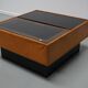 Vintage Cognac Leather Coffee Table / Bar by De Sede, 1960/70s