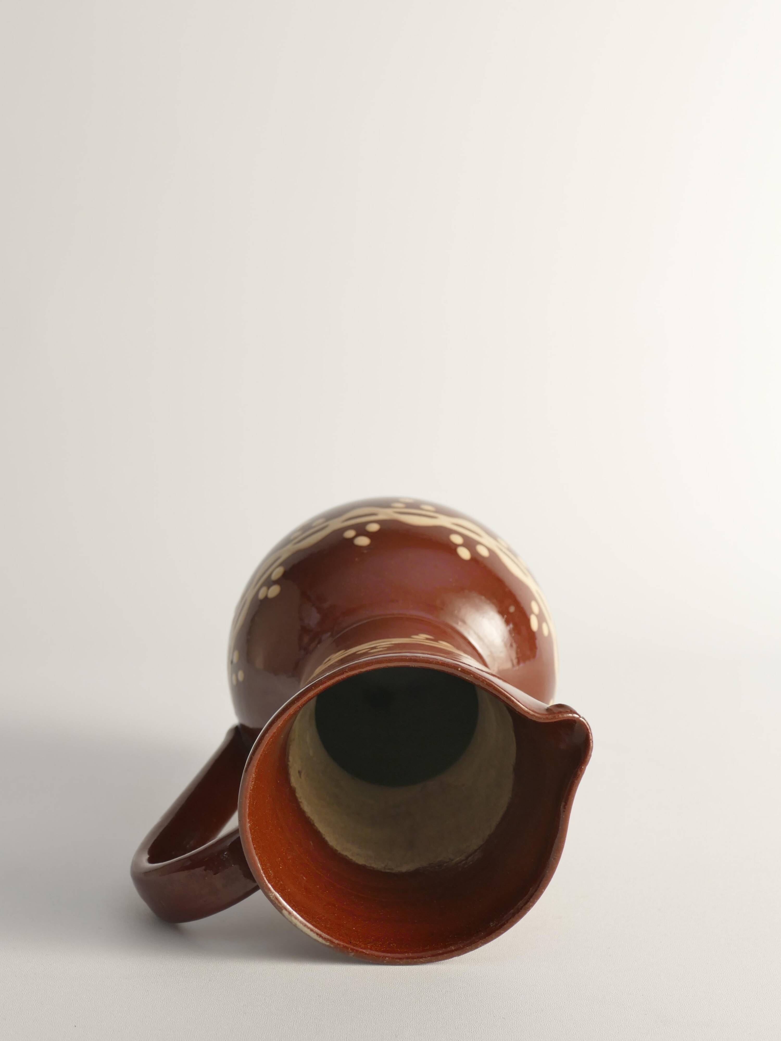 Brown Ceramic Pitcher or Vase by Andersson & Johansson, Höganäs, Sweden, 1920s