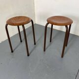 Vintage Industrial Stools from Marko, 1950s, Set of 2