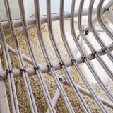 White rattan bench