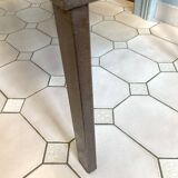 Roger Capron Herbier - Rectangular coffee table with patinated steel frame