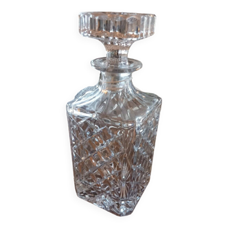 Crystal whiskey decanter. vintage
