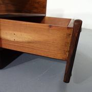 Danish Rosewood & Glass Side Table, 1960s