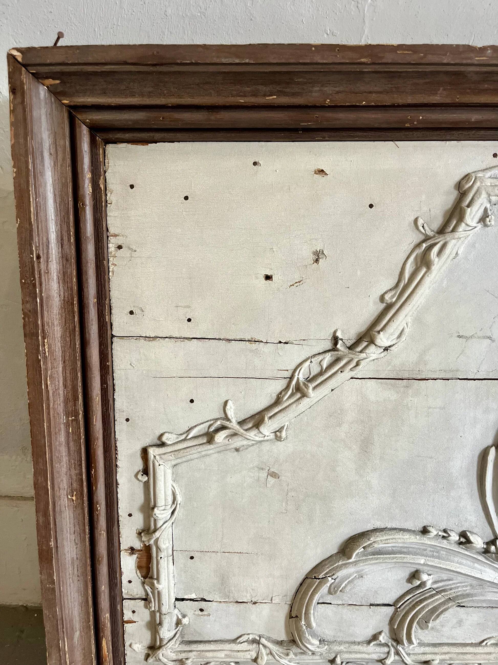 Antique decorative wall panel "angels"