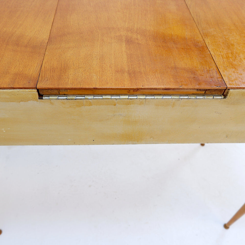 Dressing table with mirror, drop leaf and drawers - 20th century