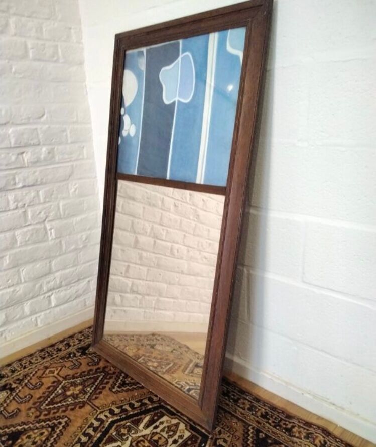 Trumeau mirror with abstract decoration