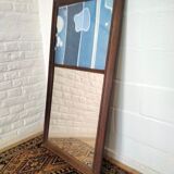 Trumeau mirror with abstract decoration