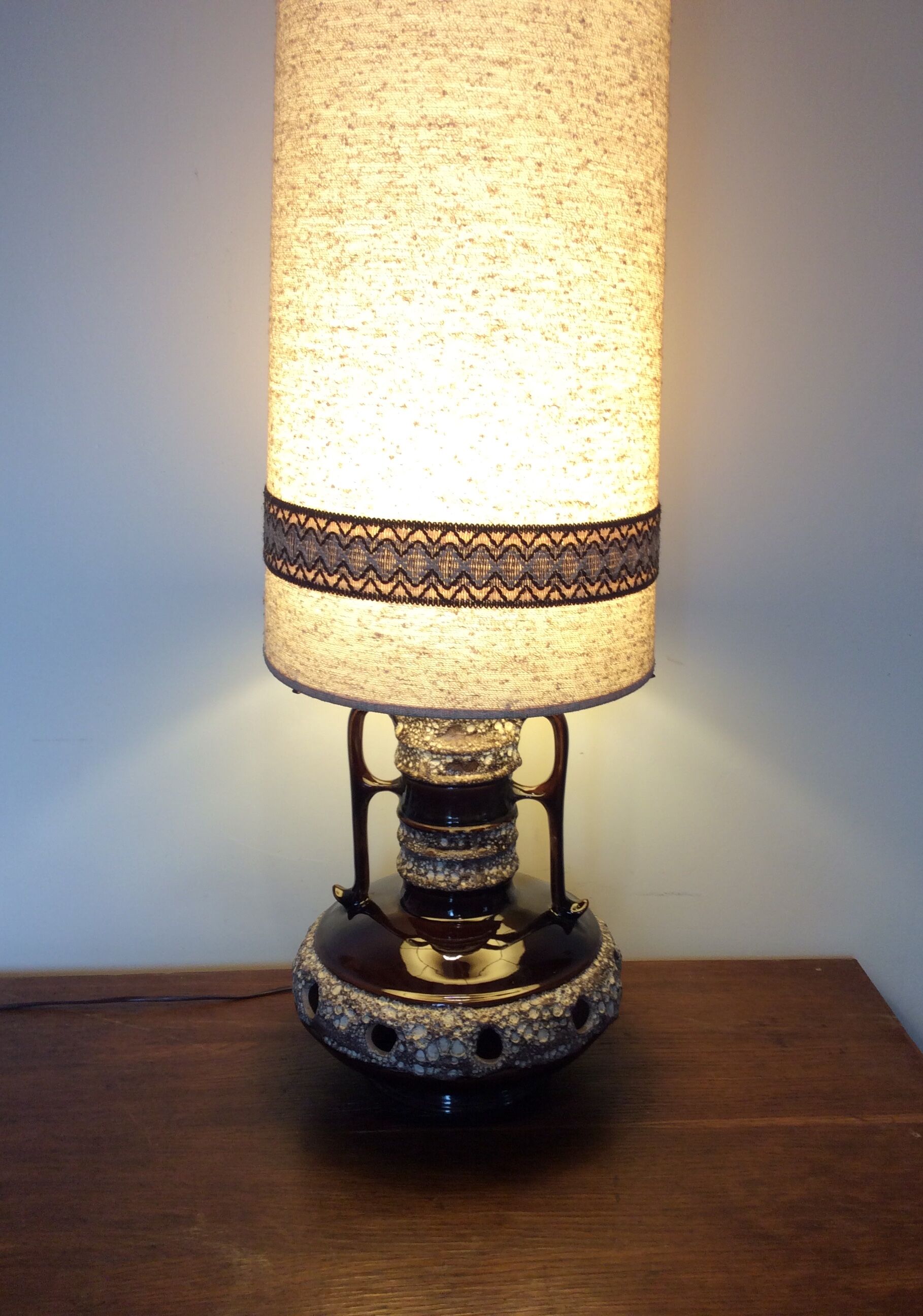 Floor lamp with its lampshade
