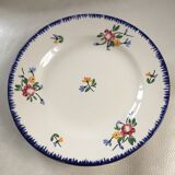 6 assiettes plates anciennes Digoin Sarreguemines modèle Didier