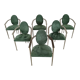 Vintage dining chairs by Belgo chrom, set of 6 - 1980s