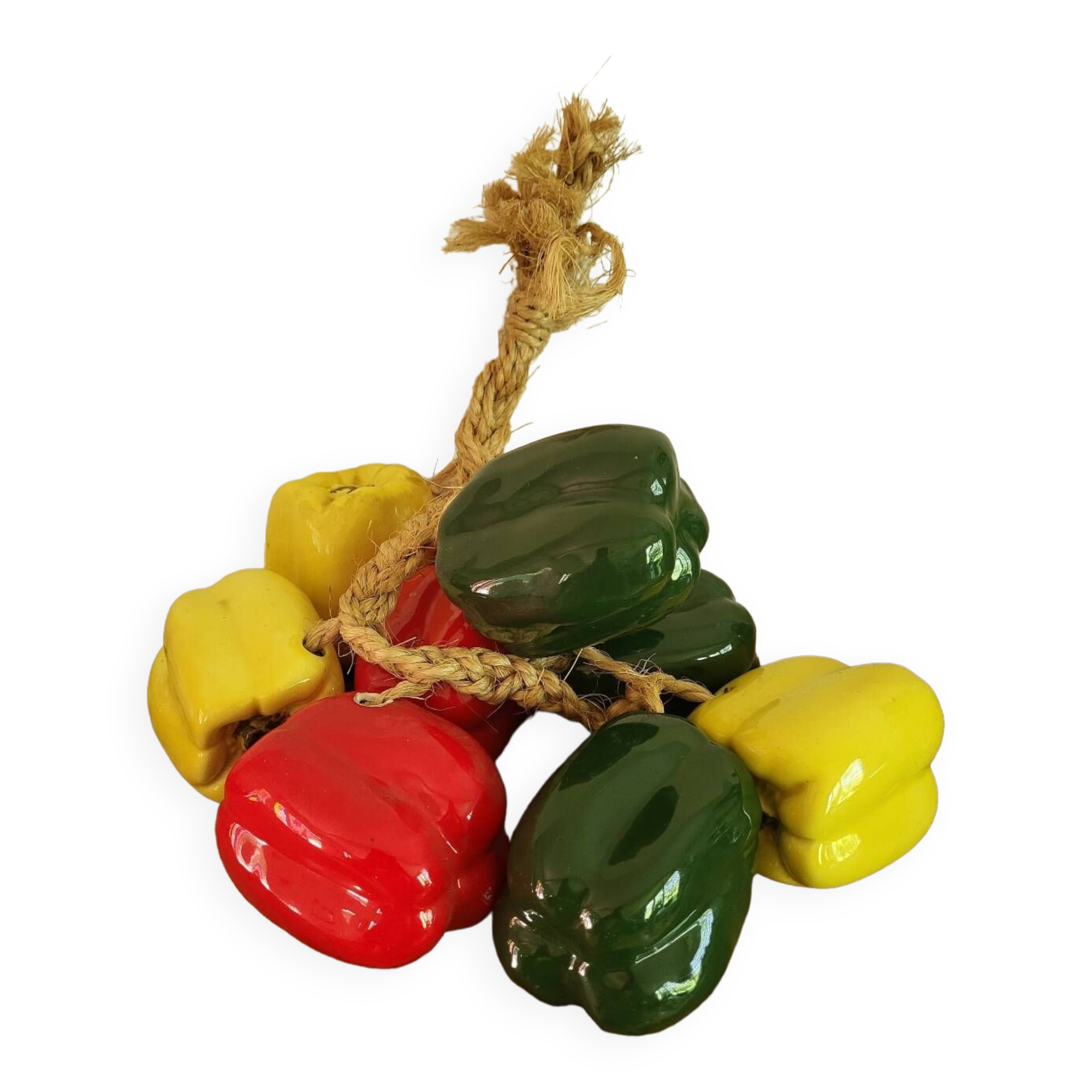 Cluster of ceramic peppers