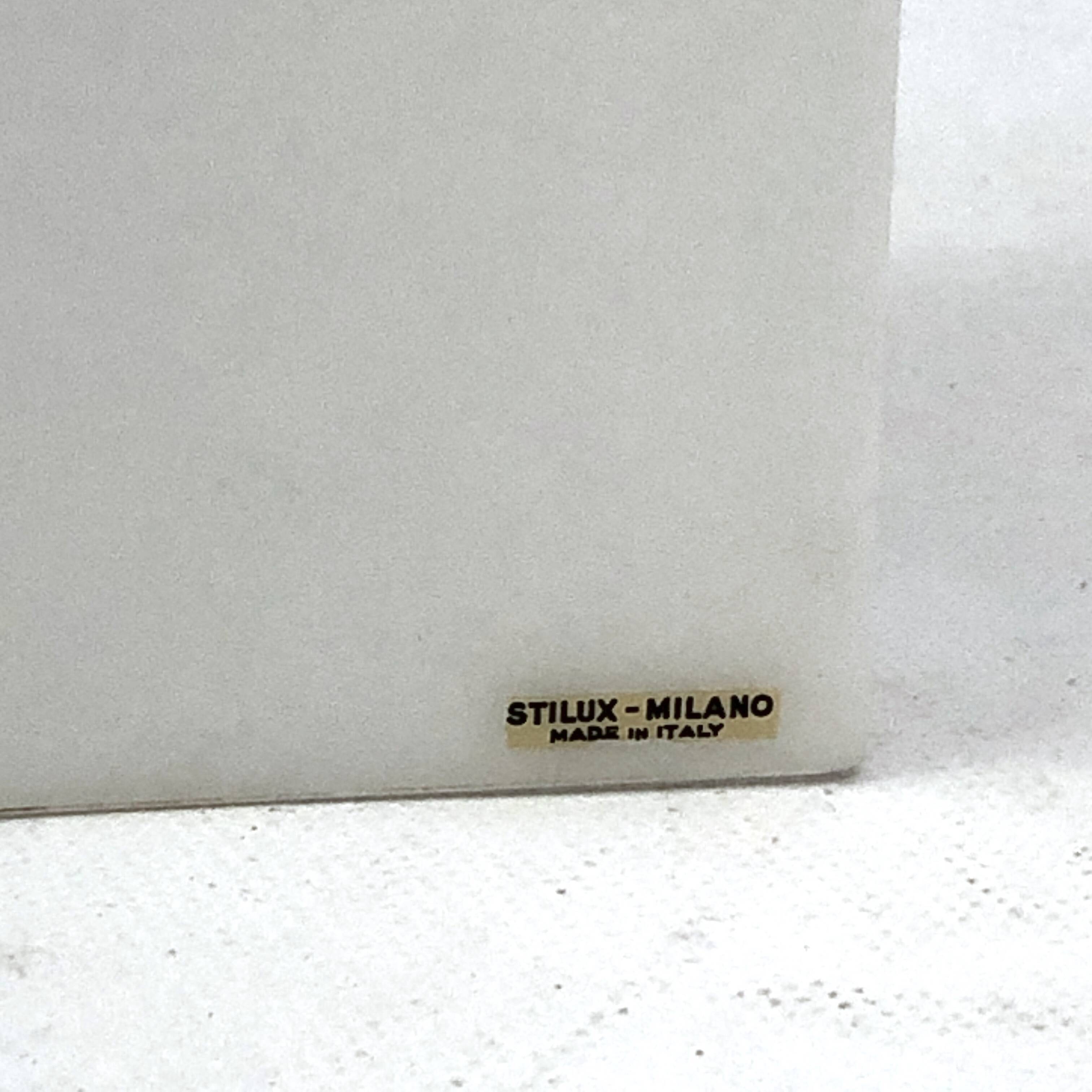 Rare Stilux Milano Model Grosseto, pair of perspex sconces from 60s