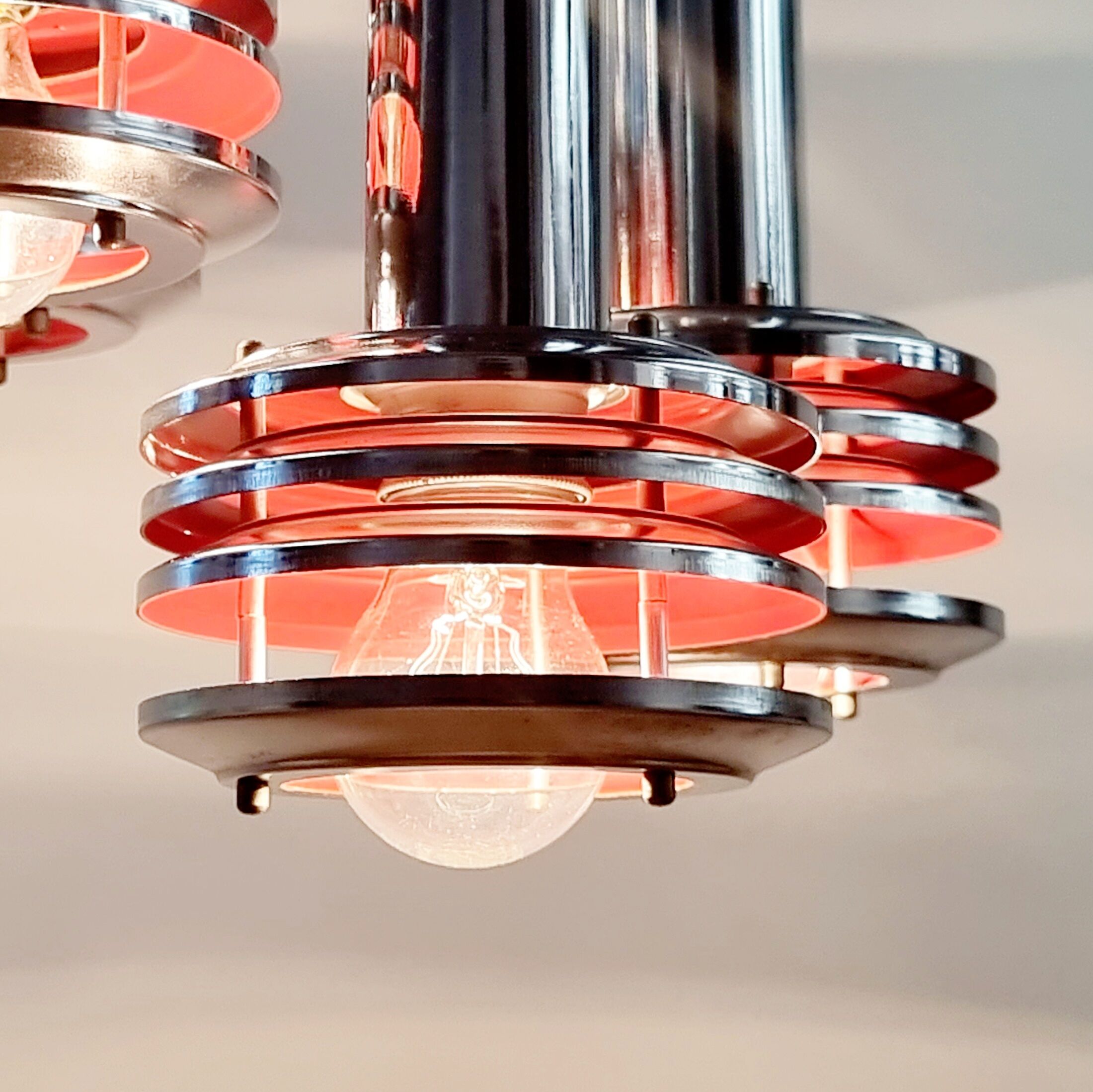 Space Age Cascading Pendant by Polam, 1960s/1970s