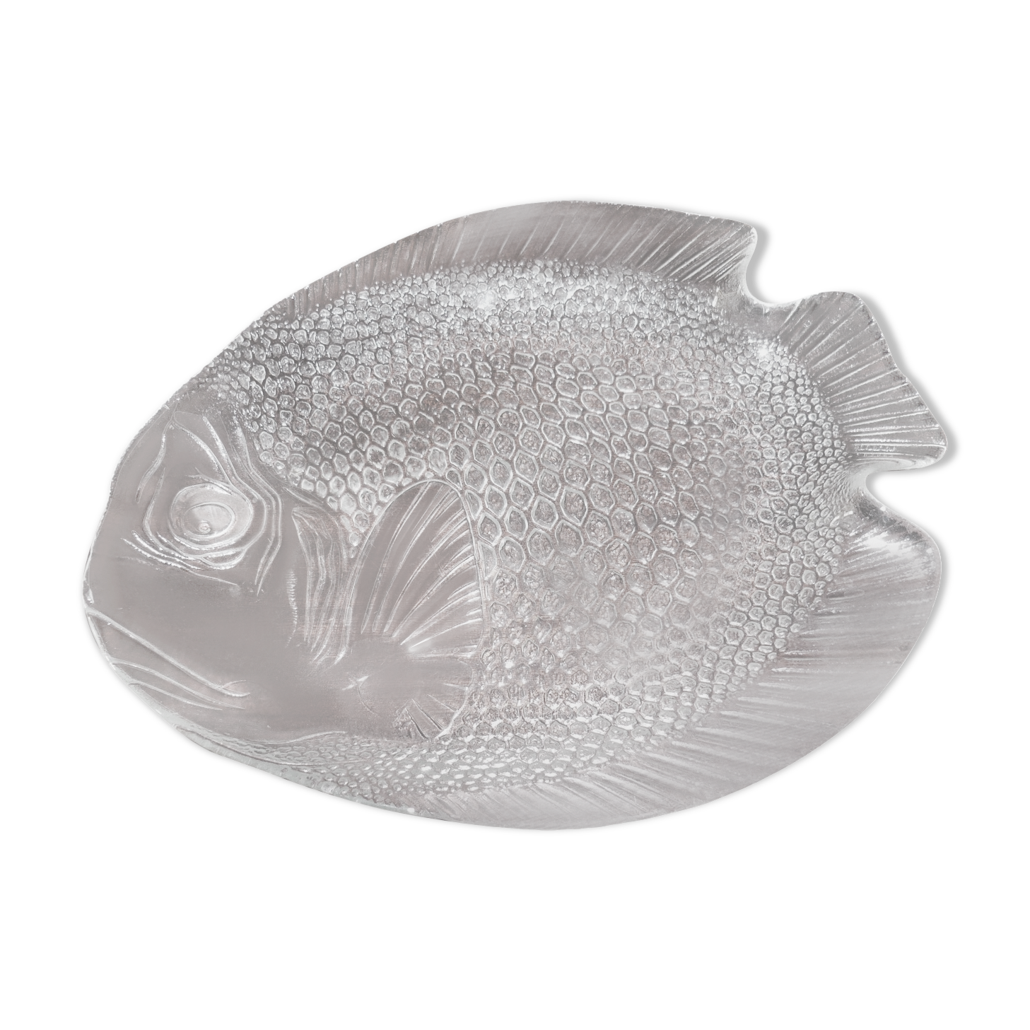 Vintage glass fish dish