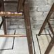 3 vintage wooden bar stools from the 60s/70s with a bistro spirit.