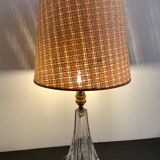 Pied de lampe en cristal de Sèvres, 1960