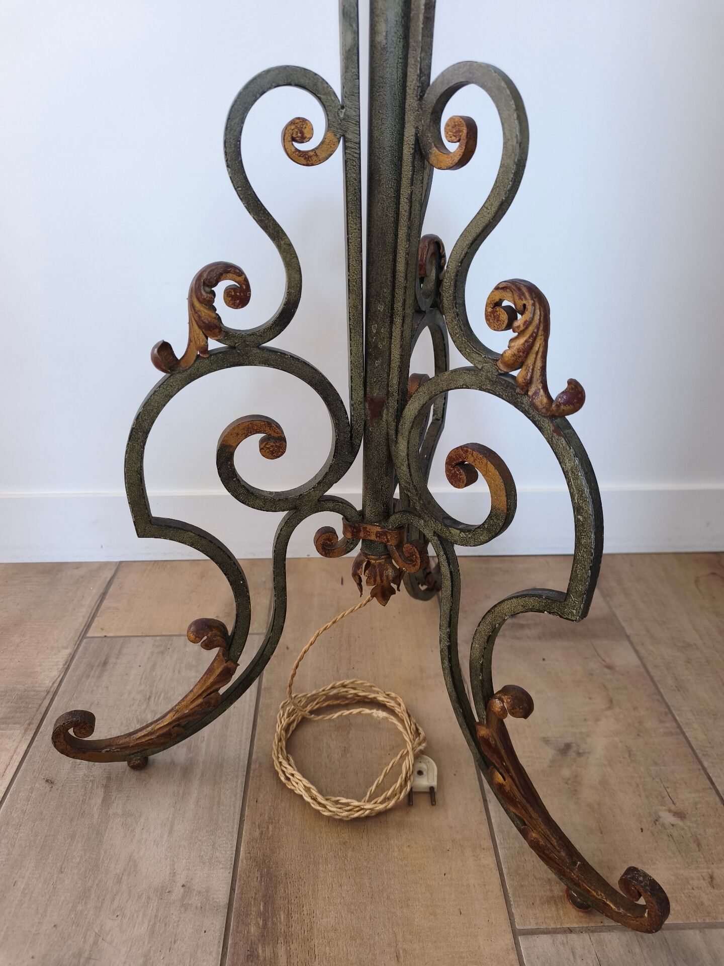 Superbe lampadaire torchière d'époque Art Déco (début du XXe)