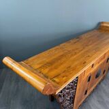 Antique Japanese Pine Console Buffet 20th Century