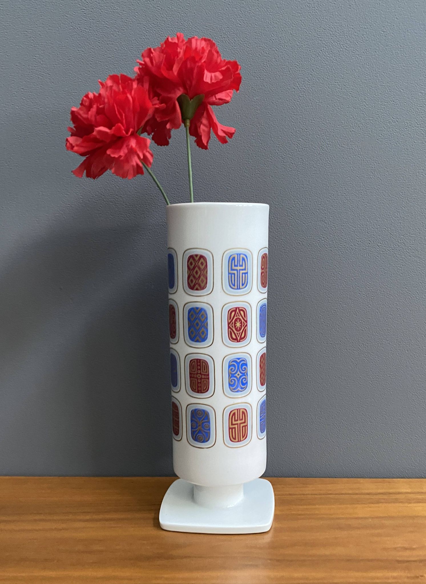 Alka Bavaria Vase on square base 1960s