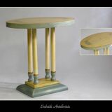 Art Deco hand-painted side table, 1930s