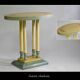 Art Deco hand-painted side table, 1930s