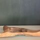 Brutalist mirror made of olive wood