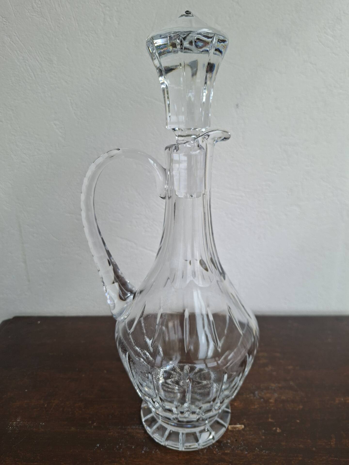carafe aiguière  Estampillée Cristallerie De Lorrai