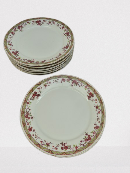 Limoges flower dessert plates