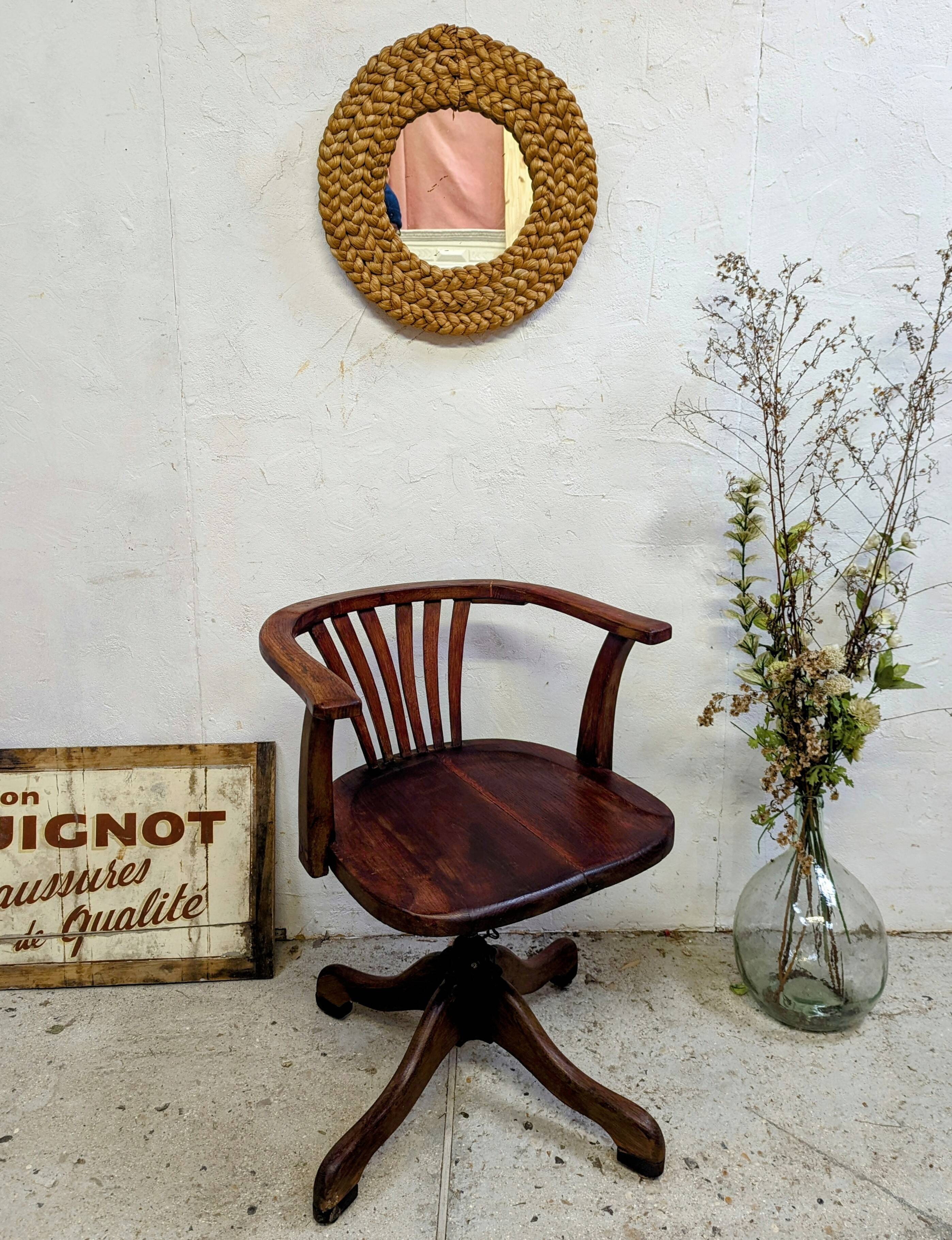 American office chair vintage design office 50 60 swivel tilting