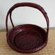 Japanese woven bamboo basket. Ikebana