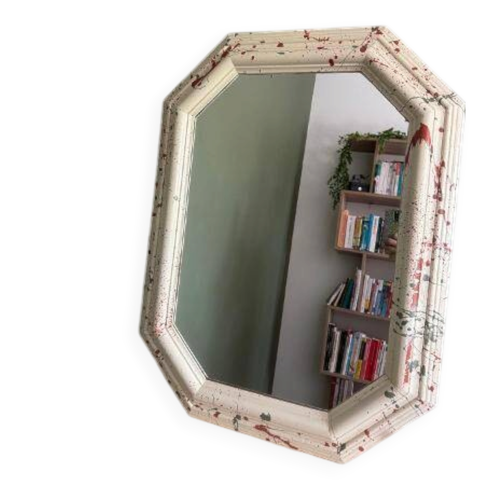 Vintage octagonal mirror