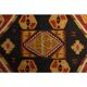 1970s Turkish Oushak Handmade Wool Cotton Red Runner 127x321