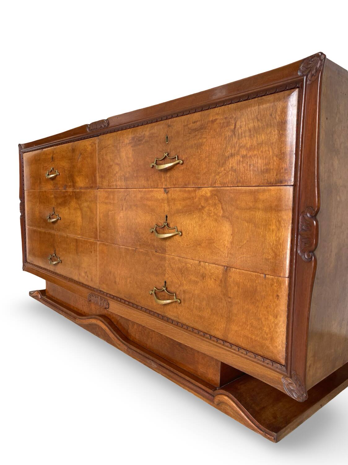 An art deco Italian chest of drawers, Italy 1950s