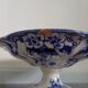 Faience display creil montereau flora old compotier on piedouche