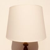 Wood-style floor lamppost