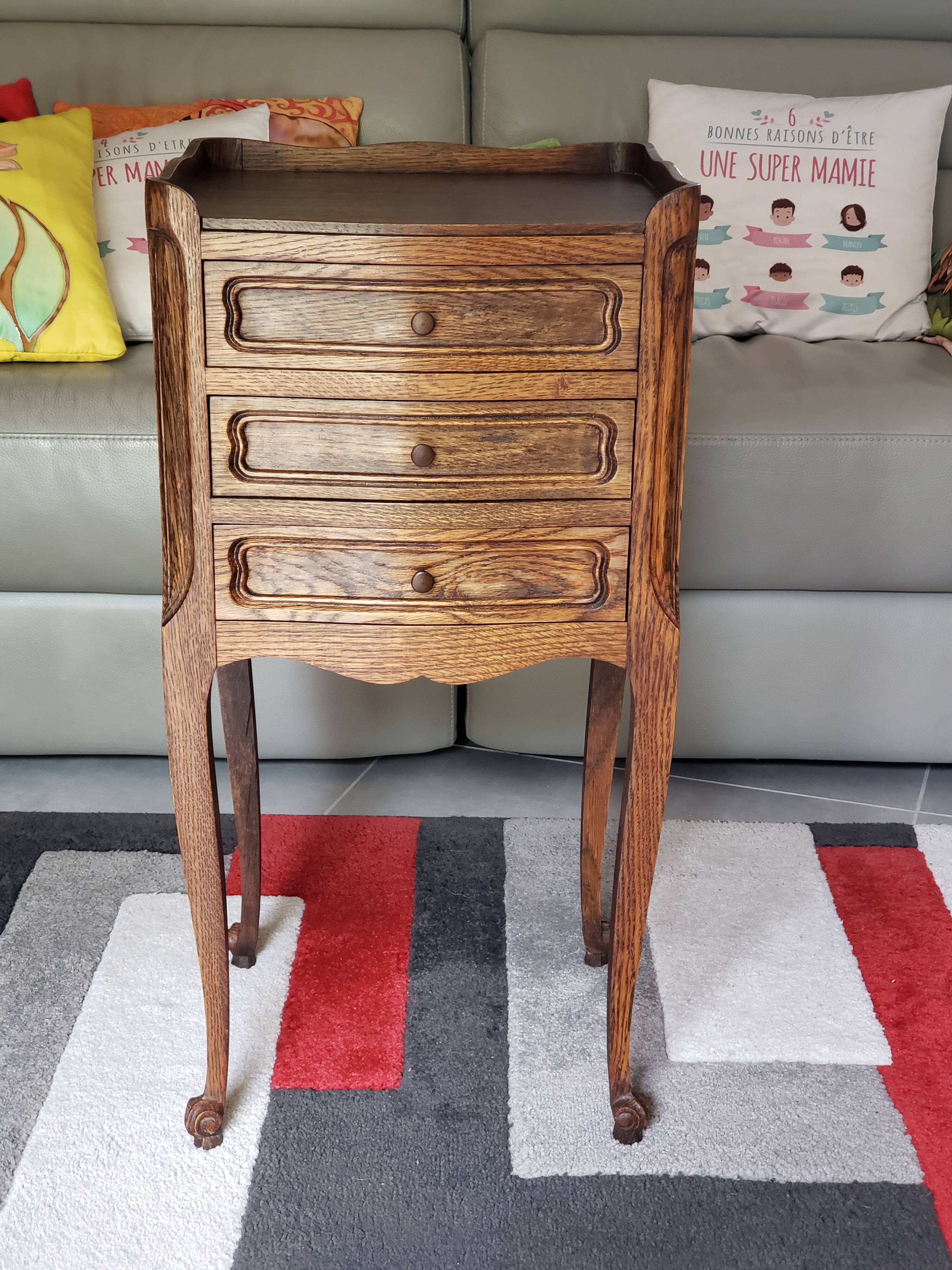 Louis XV style bedside table