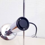 Chromed metal desk lamp
