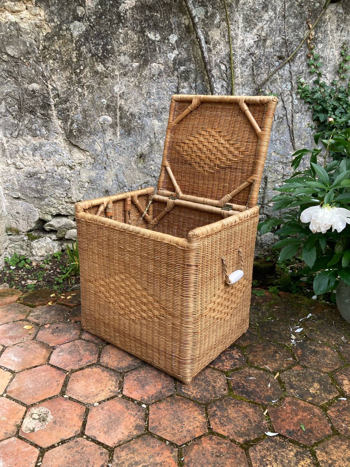 Vintage wicker chest
