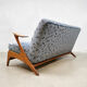 Danish vintage design Z shape sofa Kurt Østervig ‘floating armrests’