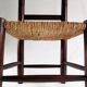Children's chair in wood and straw