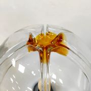 Vintage Italian design glass floor table lamp