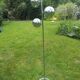 Floor lamp 3 balls vintage lighting 1970 stainless steel